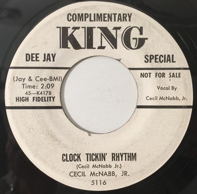 Lot 186 - CECIL MCNABB JR - CLOCK TICKIN' RHYTHM/ NOTHING LIKE THIS 7" (US PROMO - ROCK N ROLL - KING 5116)