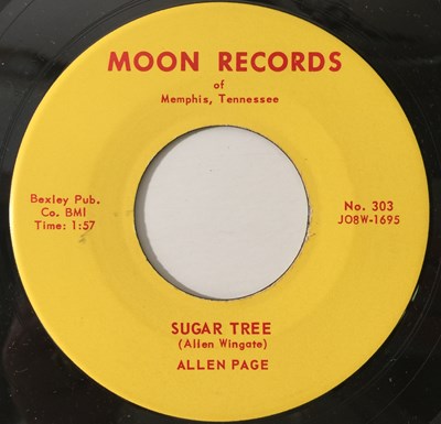 Lot 240 - ALLEN PAGE - SHE'S THE ONE THAT'S GOT IT / SUGAR TREE (MOON RECORDS - No. 303)