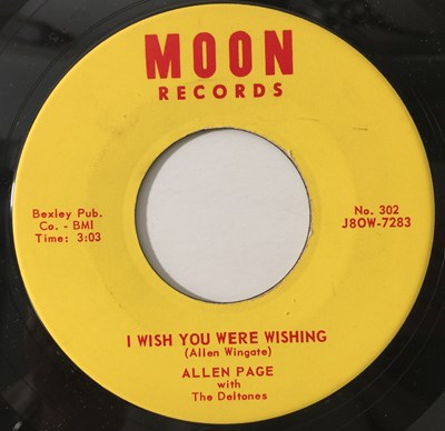 Lot 242 - ALLEN PAGE - I WISH YOU WERE WISHING / DATELESS NIGHT (MOON RECORDS - No. 302)