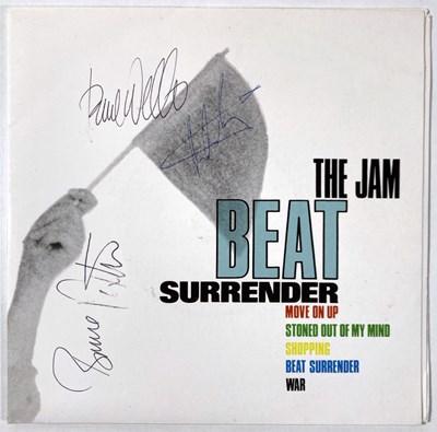 Lot 457 - THE JAM - A FULLY SIGNED 7".