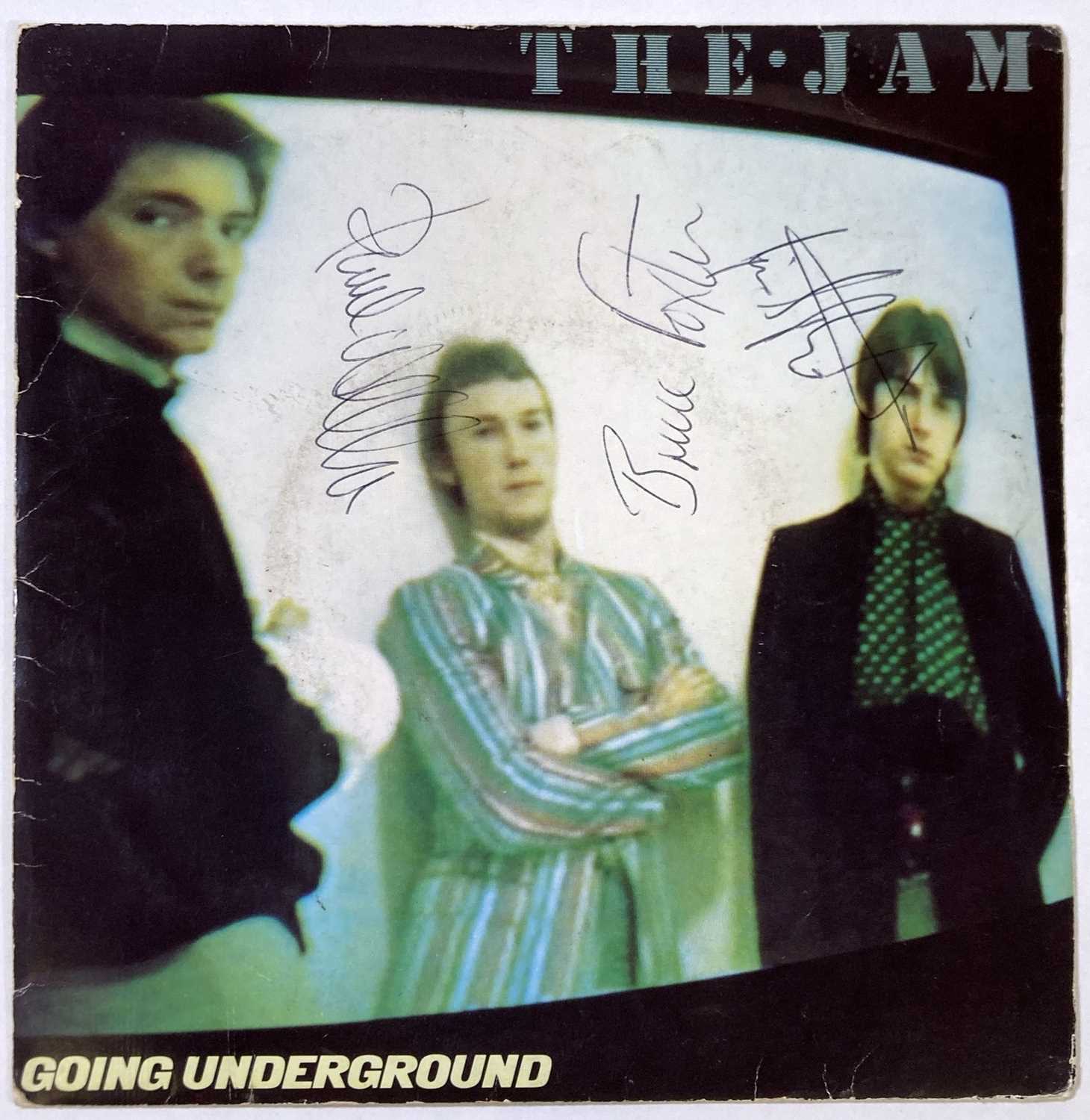 Lot 458 - THE JAM - A FULLY SIGNED 7".