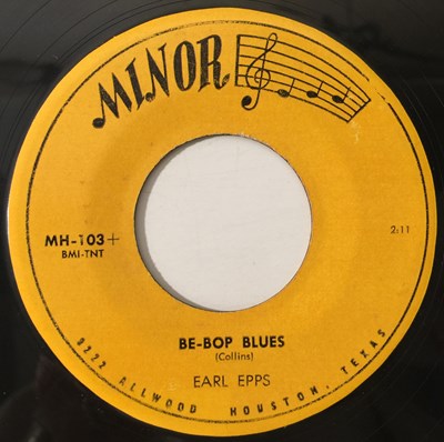 Lot 250 - EARL EPPS - BE-BOP BLUES / THERE'S TWO OF US WAITING 7" (MINOR - MH-103)