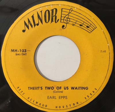 Lot 250 - EARL EPPS - BE-BOP BLUES / THERE'S TWO OF US WAITING 7" (MINOR - MH-103)