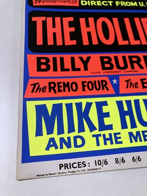 Lot 185 - GENE PITNEY / THE HOLLIES - ORIGINAL 1964 CONCERT POSTER.