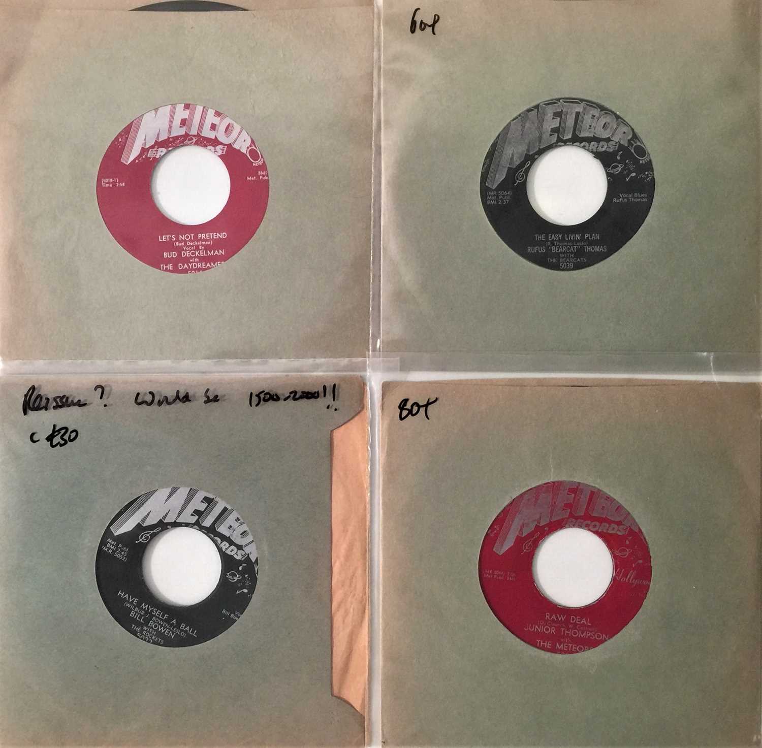 Lot 252 - METEOR RECORDS - 7" RARITIES