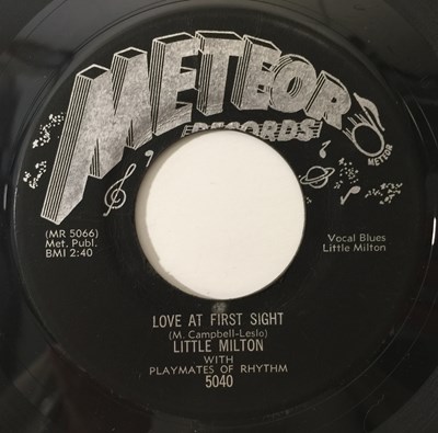 Lot 257 - LITTLE MILTON - LOVE AT FIRST SIGHT / LET'S BOOGIE BABY (METEOR - 5040)