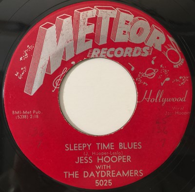 Lot 261 - JESS HOOPER - ALL MESSED UP / SLEEPY TIME BLUES 7" (METEOR RECORDS - 5025)