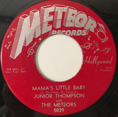 Lot 262 - JUNIOR THOMPSON - RAW DEAL / MAMA'S LITTLE BABY (METEOR RECORDS - 5029)