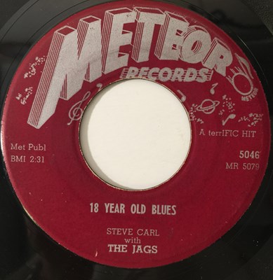 Lot 264 - THE JAGS - CURFEW / 18 YEAR OLD BLUES 7" (METEOR RECORDS - 5046)