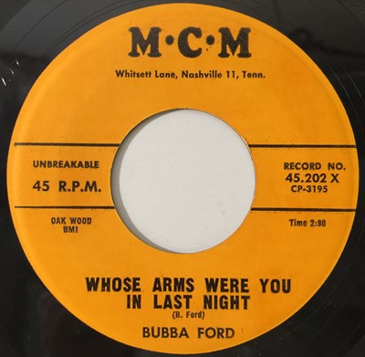 Lot 270 - BUBBA FORD - WHOSE ARMS WERE YOU IN LAST NIGHT / WIGGLING BLOND (M.C.M - 45.202X)