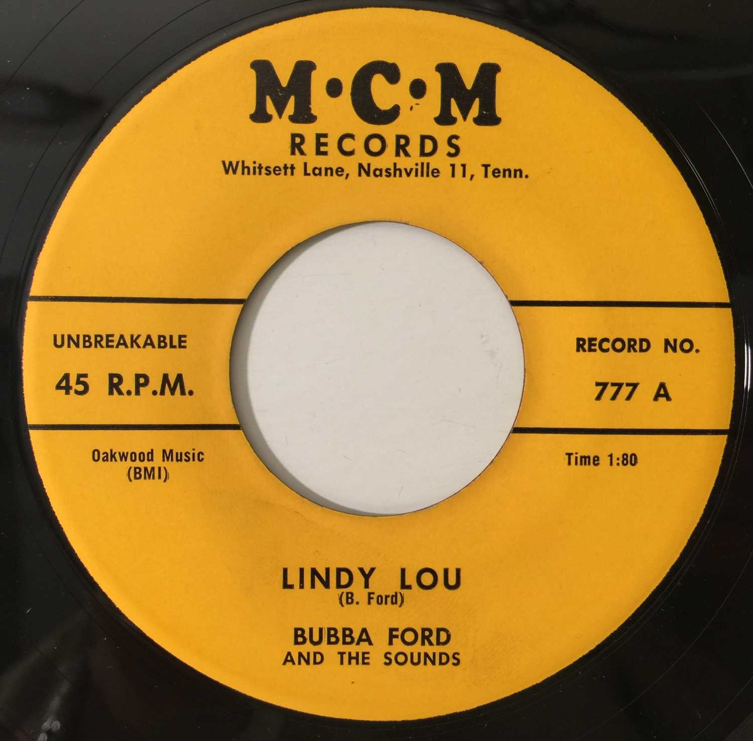 Lot 271 - BUBBA FORD - LINDY LOU / INSTRUMENTAL BEDLAM