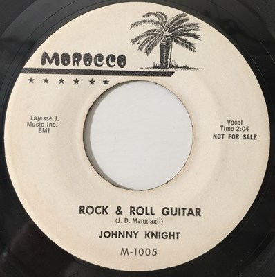 Lot 272 - JOHNNY KNIGHT - ROCK & ROLL GUITAR / SNAKE SHAKE 7" (MOROCCO - PROMO - M-1005)