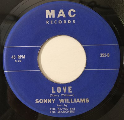 Lot 273 - SONNY WILLIAMS - OH, WHY! CHA-CHA-CHA / LOVE (MAC RECORDS - 352)