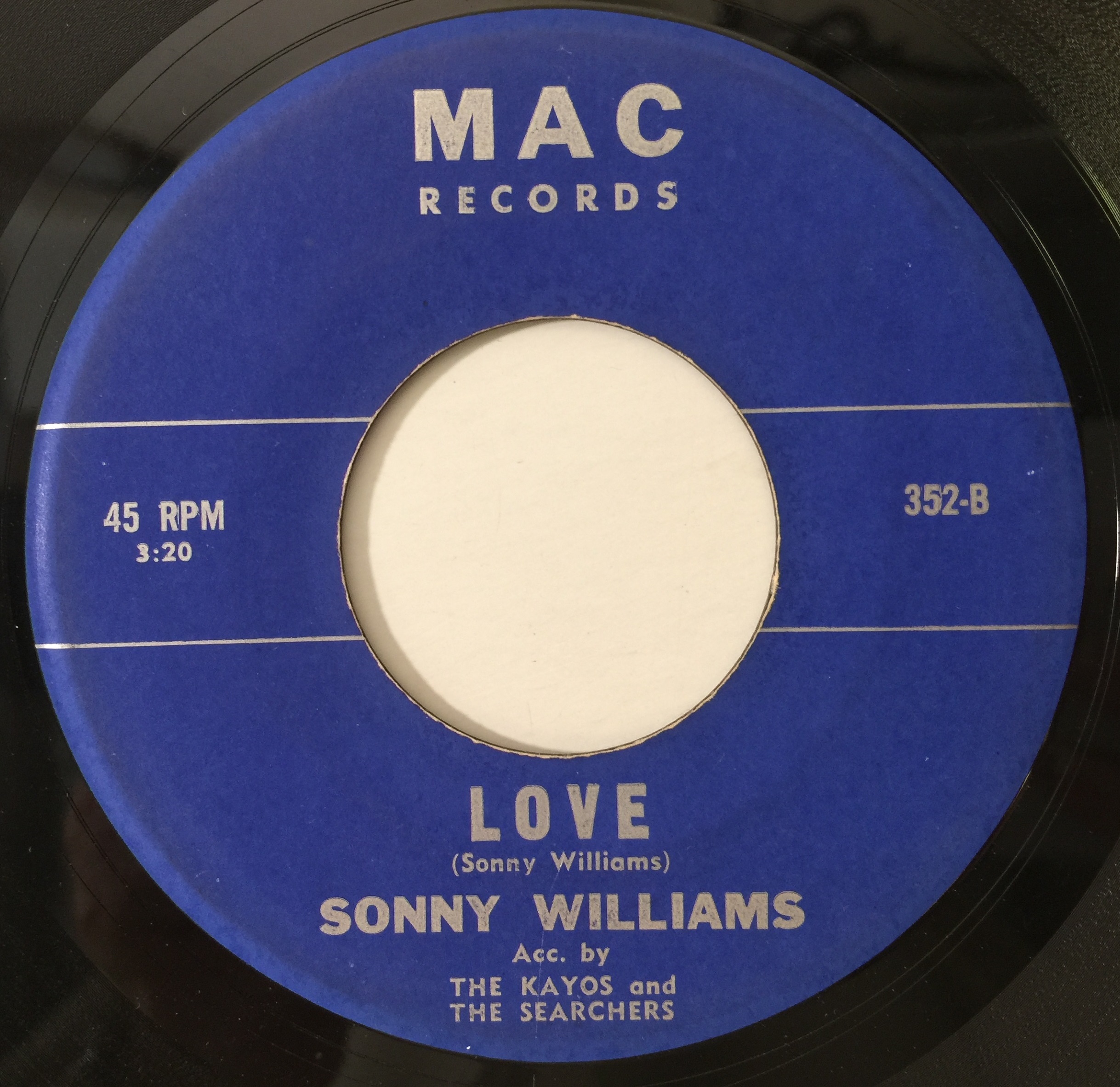 Lot 273 - SONNY WILLIAMS - OH, WHY! CHA-CHA-CHA / LOVE