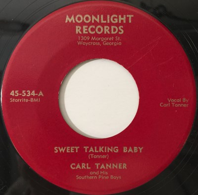 Lot 278 - CARL TANNER - SWEET TALKING BABY / WHAT MAKES THE BLUES (MOONLIGHT RECORDS - 45-534)