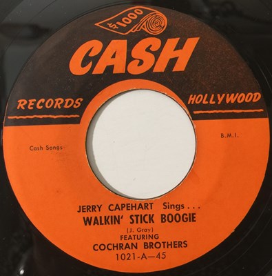 Lot 291 - JERRY CAPEHART - ROLLIN' / WALKIN' STICK BOOGIE (CASH RECORDS 1021)