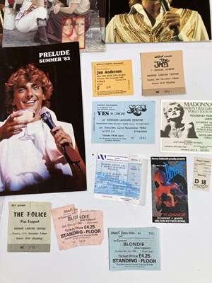 Lot 112 - PROGRAMME AND TICKET COLLECTION - 80S/90S INC BOWIE, SUZANNE VAGA SIGNED AND MORE.