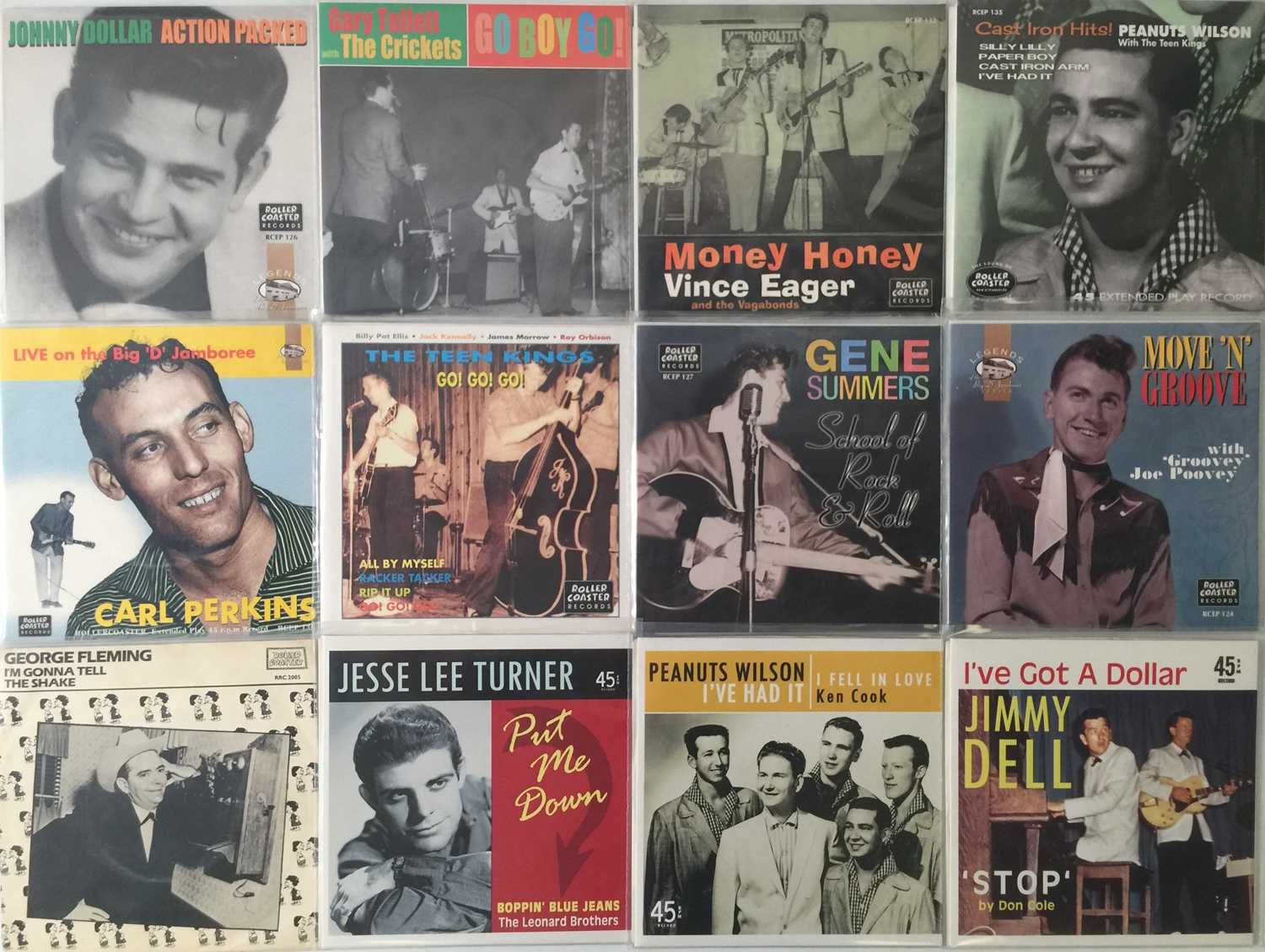 Lot 300 - ROCKABILLY - 7" PICTURE SLEEVE REISSUES