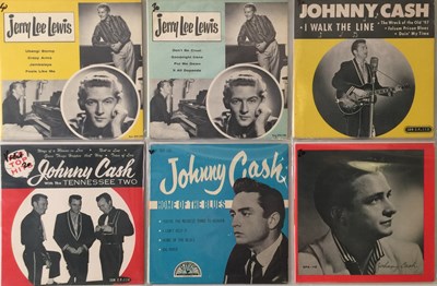 Lot 305 - JERRY LEE LEWIS / JOHNNY CASH - SUN EP PACK