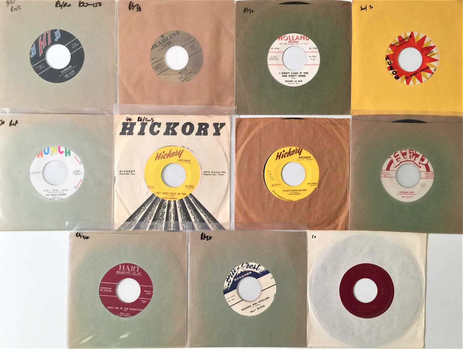 Lot 67 - ROCKABILLY/ ROCK N ROLL - 7" PACK (H LABELS)