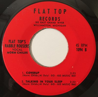Lot 51 - FLAT TOP'S REBEL ROUSERS - LONLIEST GUY I TOWN 7" (INCLUDES LETTER - FLAT TOP 1094)
