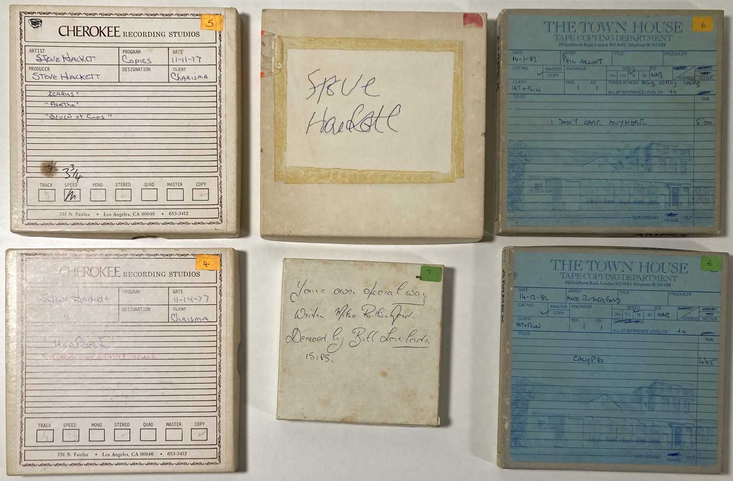 Lot 428 - GENESIS - SOLO MEMBERS MASTER TAPES.