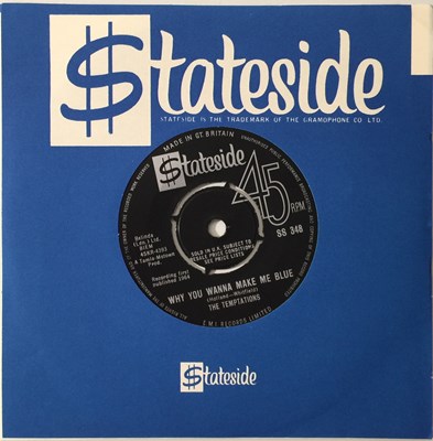 Lot 107 - THE TEMPTATIONS - WHY YOU WANNA MAKE ME BLUE 7" (UK STATESIDE - SS 348)