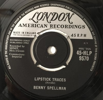 Lot 109 - BENNY SPELLMAN  LIPSTICK TRACES/ FORTUNE TELLER 7" (UK LONDON 45-HLP 9570)