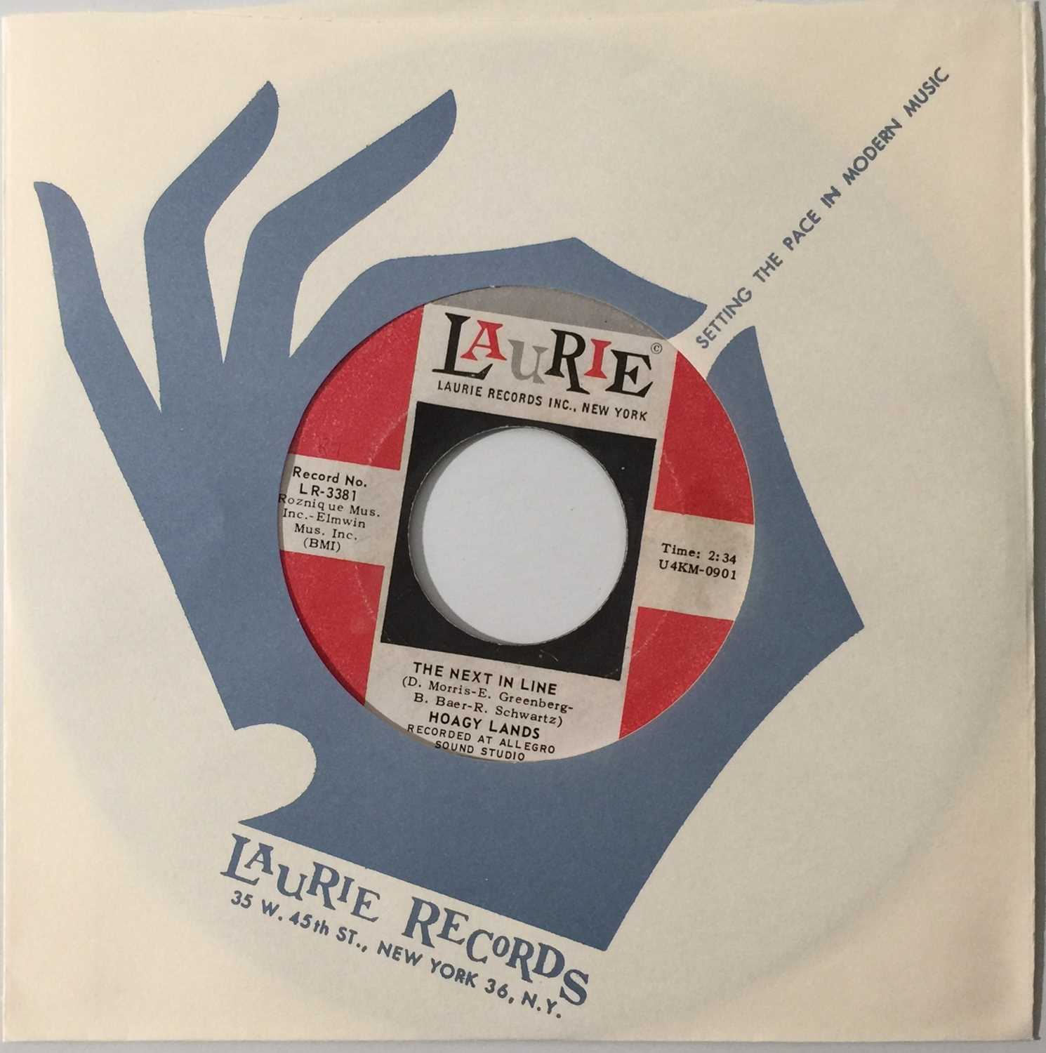 Lot 113 - HOAGY LANDS - THE NEXT IN LINE 7" (US SOUL - LAURIE LR-3381)