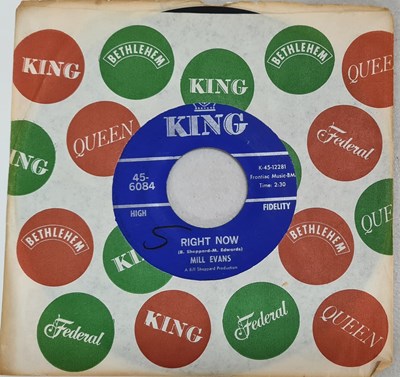 Lot 114 - MILL EVANS - RIGHT NOW/ WHY WHY WHY 7" (US KING - 45-6084)
