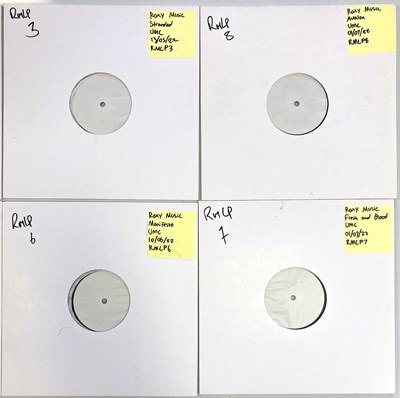 Lot 66 - ROXY MUSIC - COMPLETE STUDIO LP COLLECTION - WHITE LABEL TEST PRESSINGS -  2022 RELEASES (UMC).