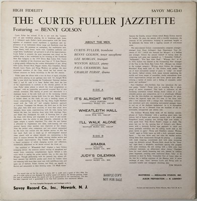 Lot 41 - THE CURTIS FULLER JAZZTET W/ BENNY GOLSON - THE CURTIS FULLER JAZZTET (US OG -  MG 12143)