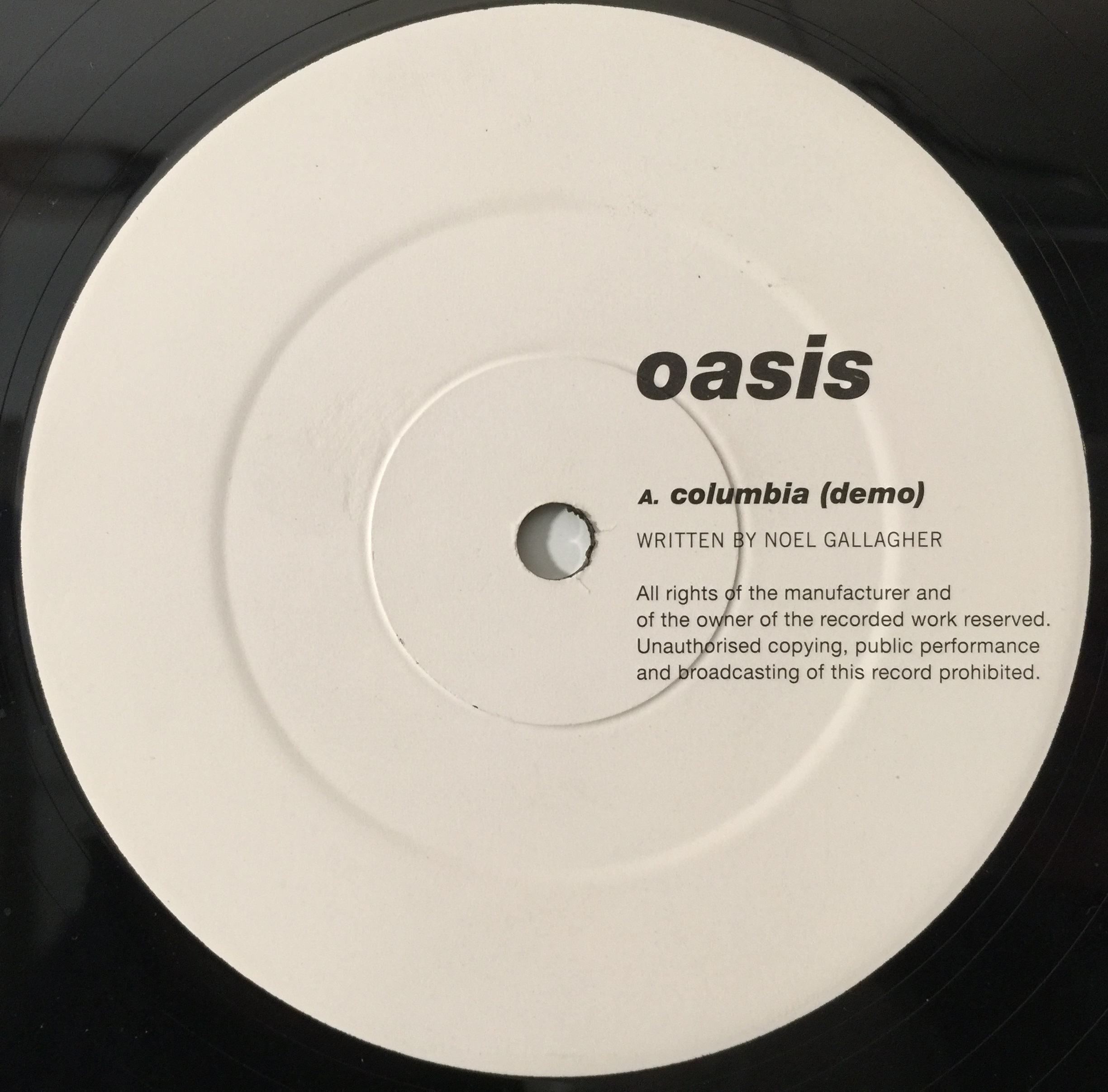 OASIS / オアシス　COLUMBIA 12\"(レコード) PROMO OASIS / オアシス COLUMBIA 12