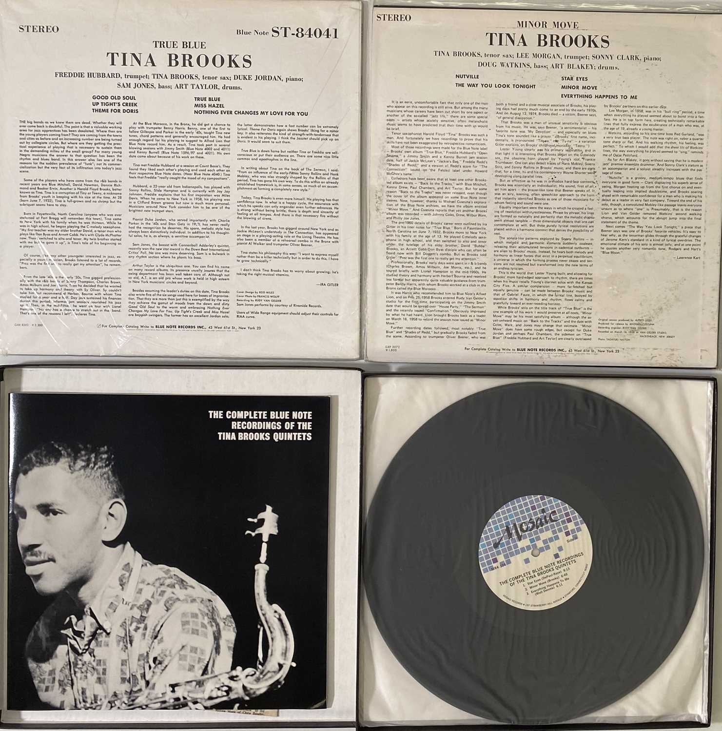 Lot 43 - TINA BROOKS - BLUE NOTES - LP PACK