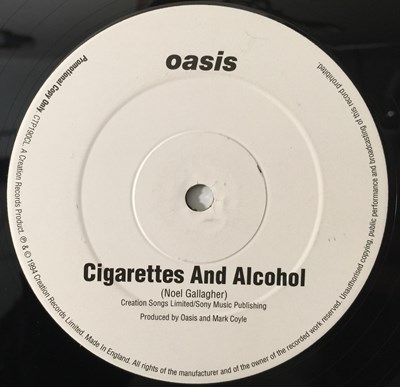 Lot 15 - OASIS - CIGARETTES AND ALCOHOL S/SIDED 12" PROMO (CREATION - CTP 190CL)