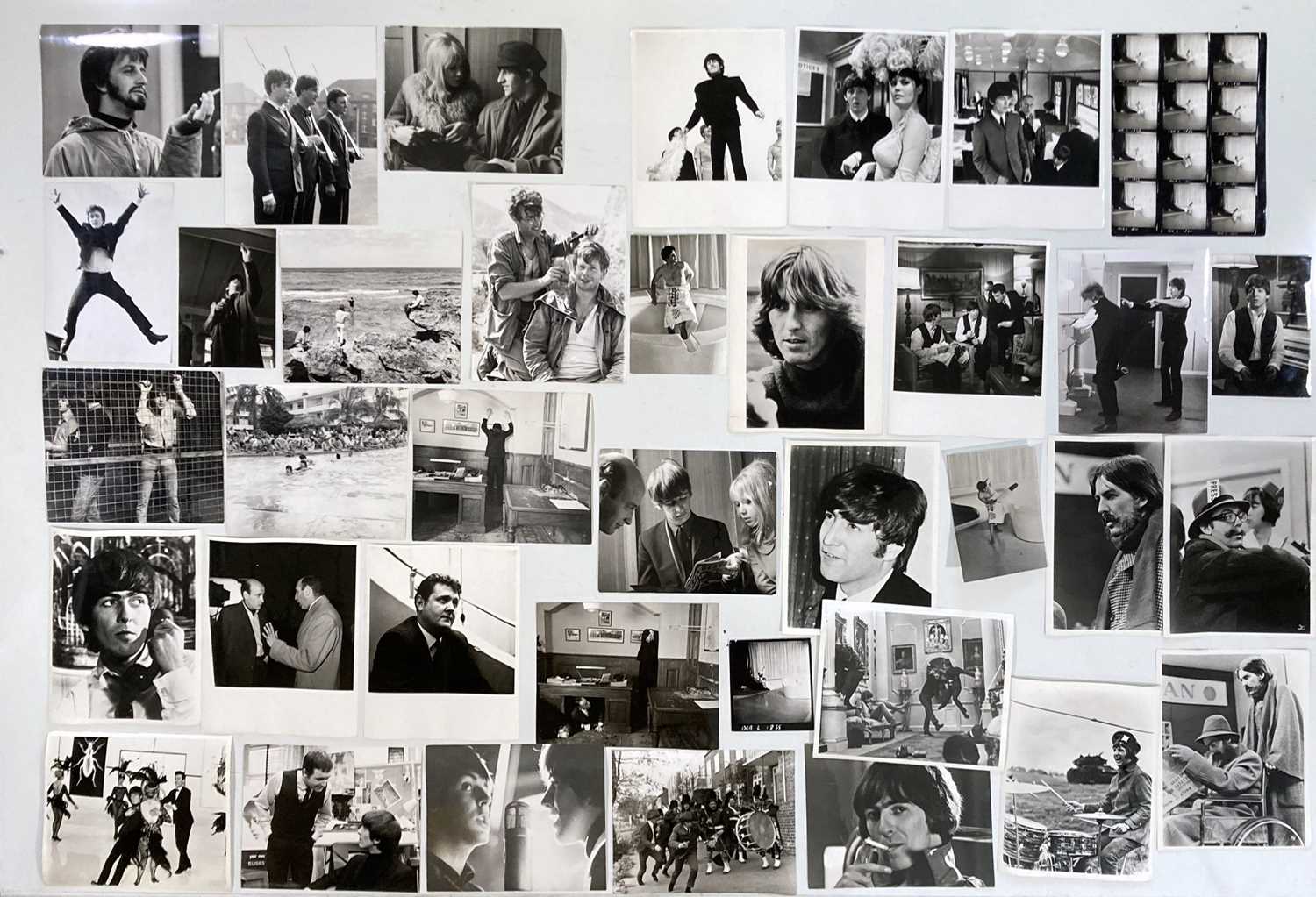 Lot 224 - THE BEATLES - A HARD DAY'S NIGHT STILLS AND BACK STAGE PHOTOS.