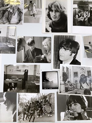 Lot 224 - THE BEATLES - A HARD DAY'S NIGHT STILLS AND BACK STAGE PHOTOS.