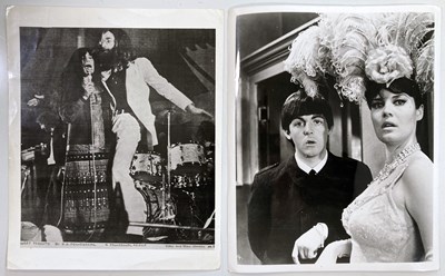 Lot 224 - THE BEATLES - A HARD DAY'S NIGHT STILLS AND BACK STAGE PHOTOS.