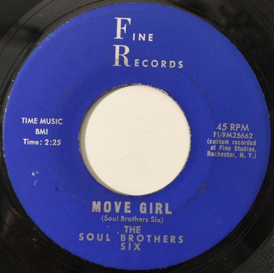 Lot 136 - THE SOUL BROTHERS SIX - I DON'T WANT TO CRY/ MOVE GIRL 7" (US NORTHERN - FI-9M25661)