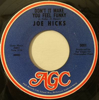 Lot 143 - JOE HICKS - DON'T IT MAKE YOU FEEL FUNNY 7" (US NORTHERN - AGC 0001)