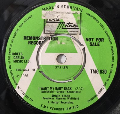 Lot 145 - EDWIN STARR - I WANT MY BABY BACK 7" (UK PROMO - MOTOWN TMG 630)