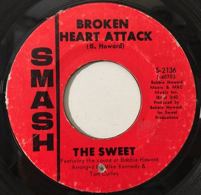 Lot 151 - THE SWEET - BROKEN HEART ATTACK/ DON'T DO IT 7" (US NORTHERN - SMASH S-2136)