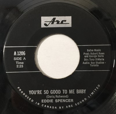 Lot 160 - EDDIE SPENCER - YOU'RE SO GOOD TO ME BABY 7" (CANADIAN NORTHERN - ARC A1206)