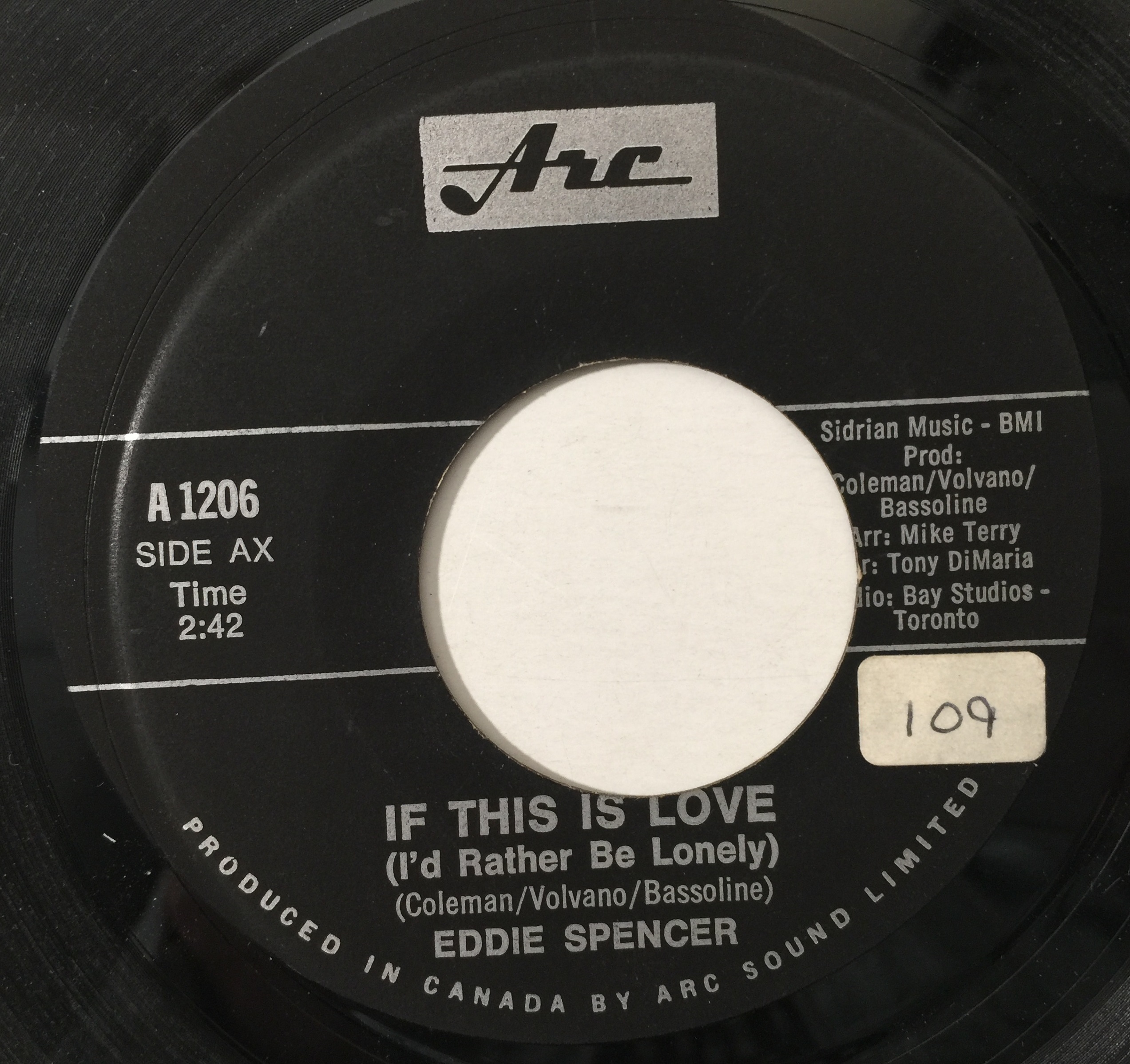 Lot 160 - EDDIE SPENCER - YOU'RE SO GOOD TO ME BABY 7