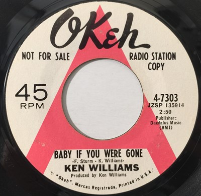 Lot 163 - KEN WILLIAMS - COME BACK/ BABY IF YOU WERE GONE 7" (US NORTHERN PROMO - OKEH 4-7303)