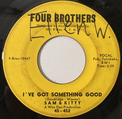 Lot 165 - SAM & KITTY - I'VE GOT SOMETHING GOOD 7" (US NORTHERN - FOUR BROTHERS 45-452)