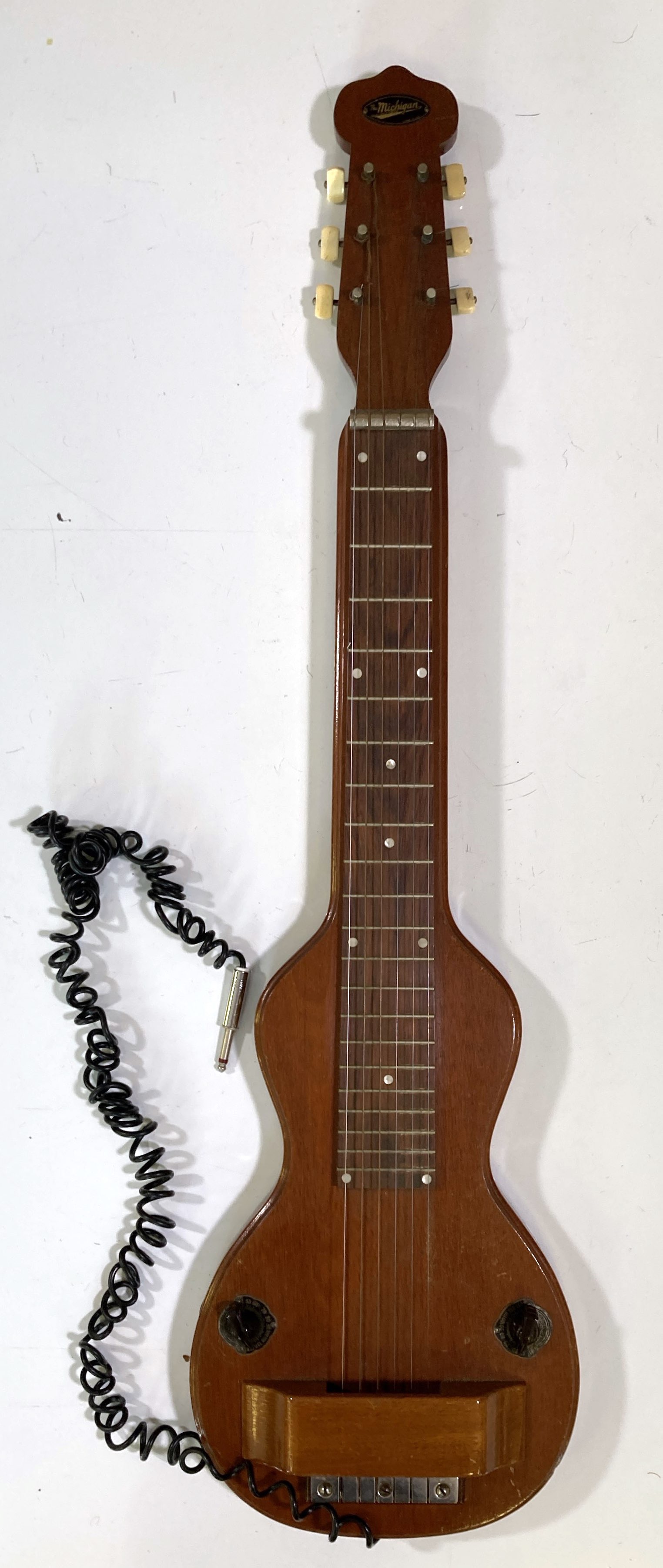 Lot 36 HAWAIIAN LAP STEEL GUITAR BY 'THE MICHIGAN'.