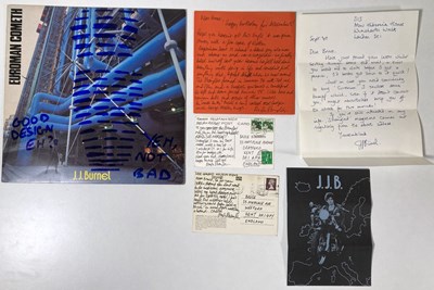 Lot 452 - THE STRANGLERS - HANDWRITTEN CORRESPONDENCE FROM HUGH CORNWELL/JJ BURNEL C 1979/80.