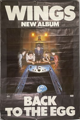 Lot 200 - WINGS - BACK TO THE EGG BILLBOARD POSTER.