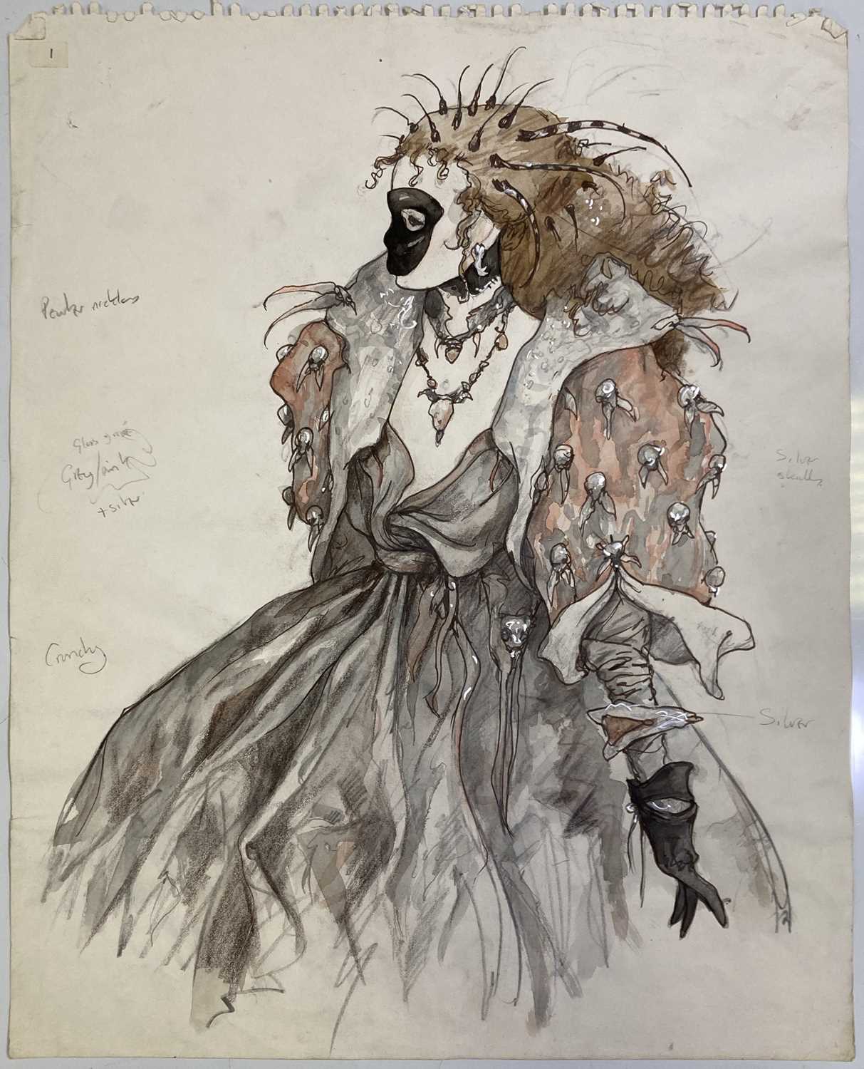 Labyrinth Paraskirt Lot 142 - LABYRINTH (1986) - ORIGINAL COSTUME DESIGNS.